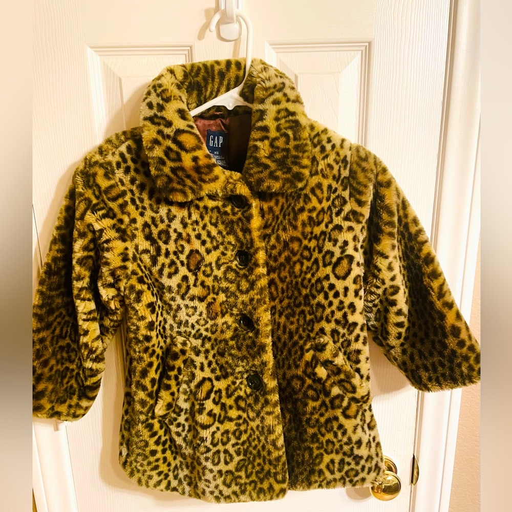 Vintage Leopard XS children’s swing coat